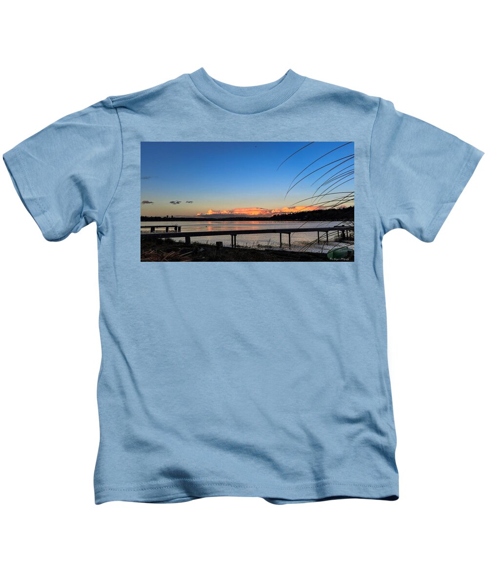 Sunset at the lake - Kids T-Shirt