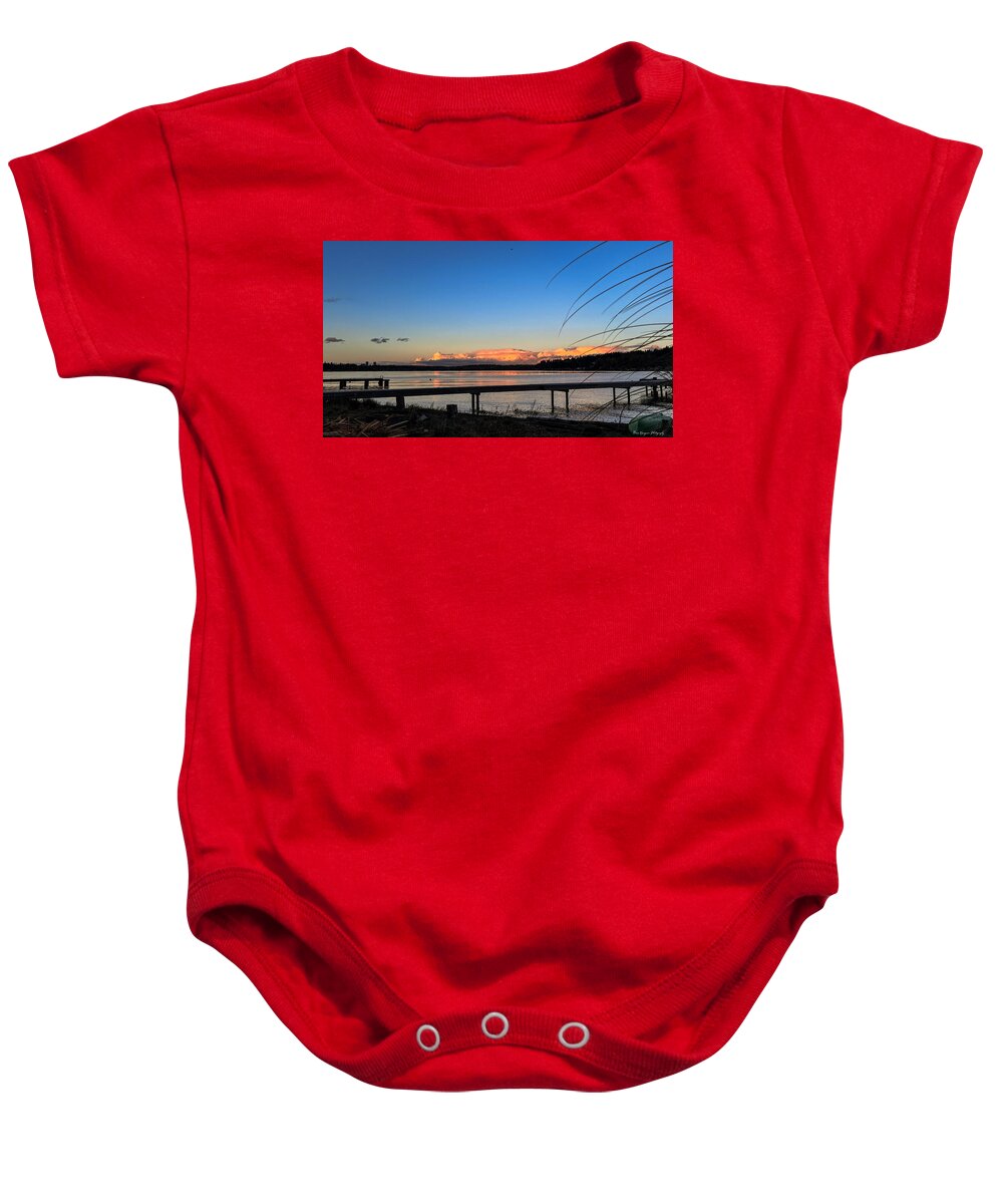 Sunset at the lake - Baby Onesie