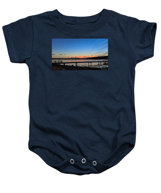 Sunset at the lake - Baby Onesie