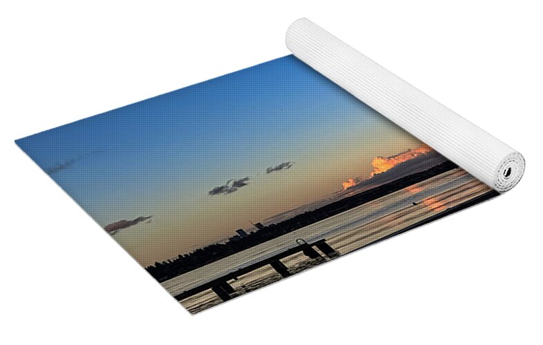 Sunset at the lake - Yoga Mat