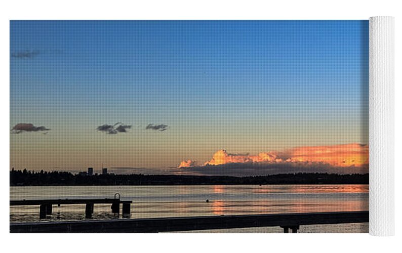 Sunset at the lake - Yoga Mat