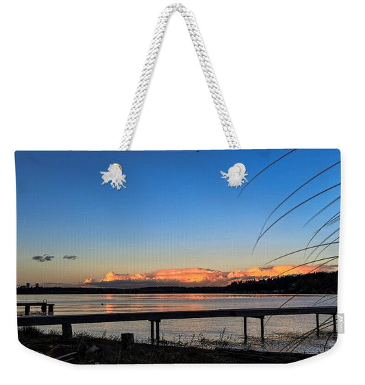 Sunset at the lake - Weekender Tote Bag