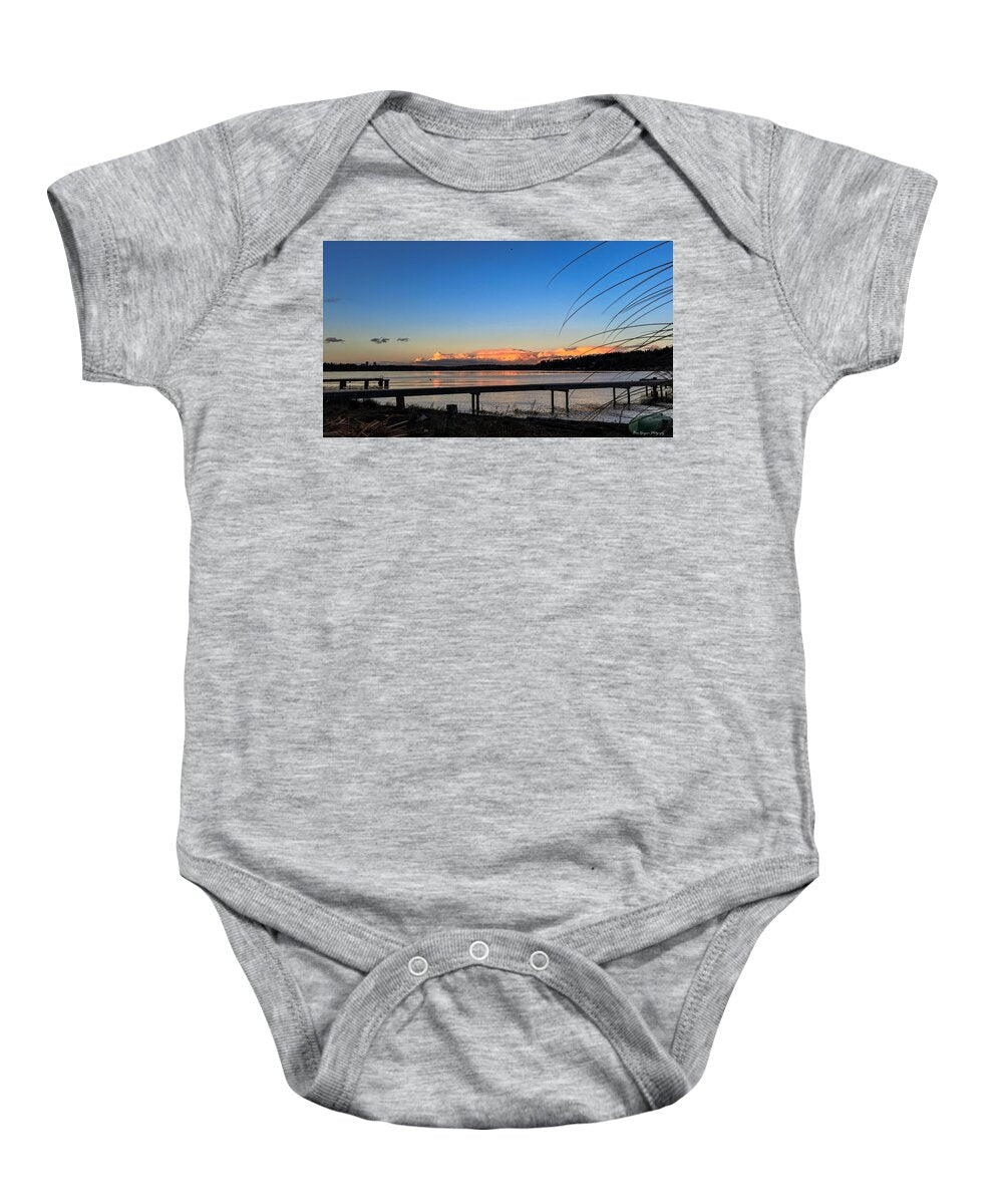 Sunset at the lake - Baby Onesie