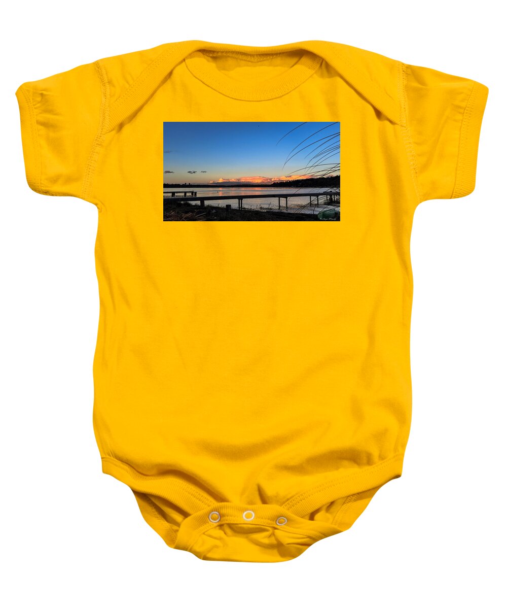Sunset at the lake - Baby Onesie