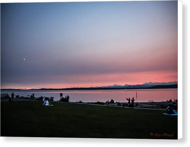 Sunset late summer  - Canvas Print