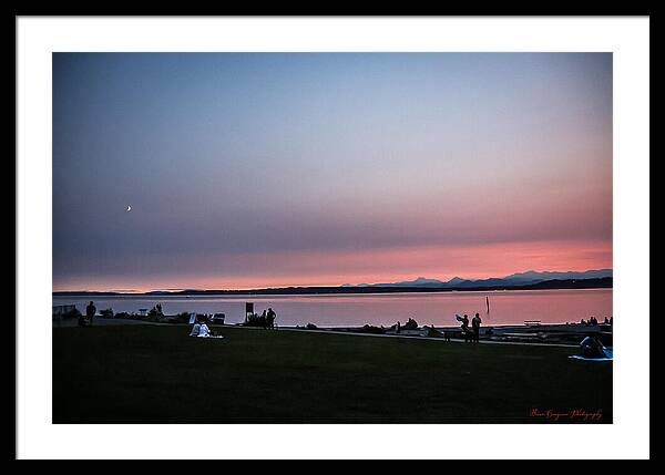 Sunset late summer  - Framed Print