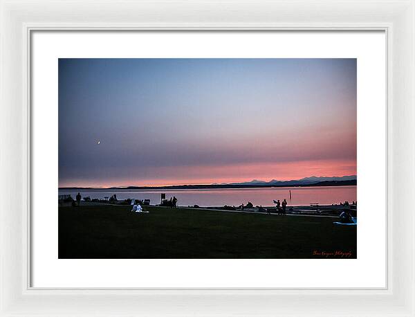 Sunset late summer  - Framed Print