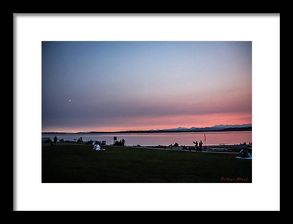 Sunset late summer  - Framed Print