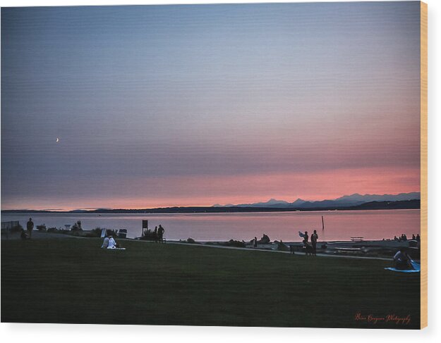 Sunset late summer  - Wood Print