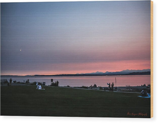Sunset late summer  - Wood Print