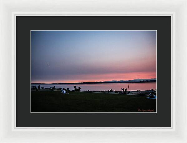 Sunset late summer  - Framed Print