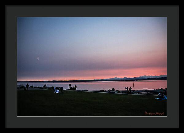 Sunset late summer  - Framed Print