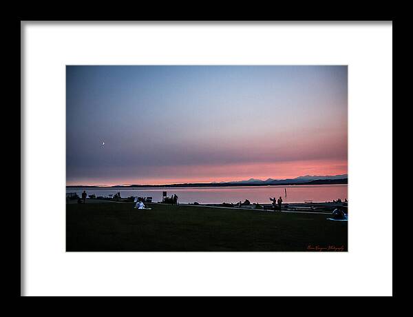 Sunset late summer  - Framed Print
