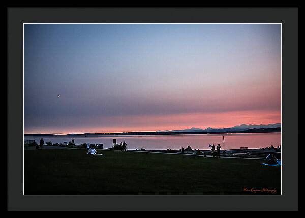 Sunset late summer  - Framed Print
