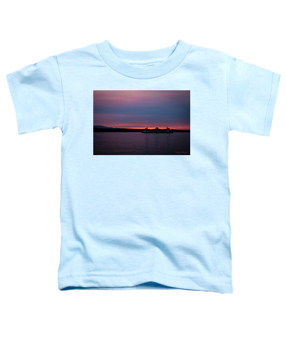 Sunset  with the Ferry  - Toddler T-Shirt