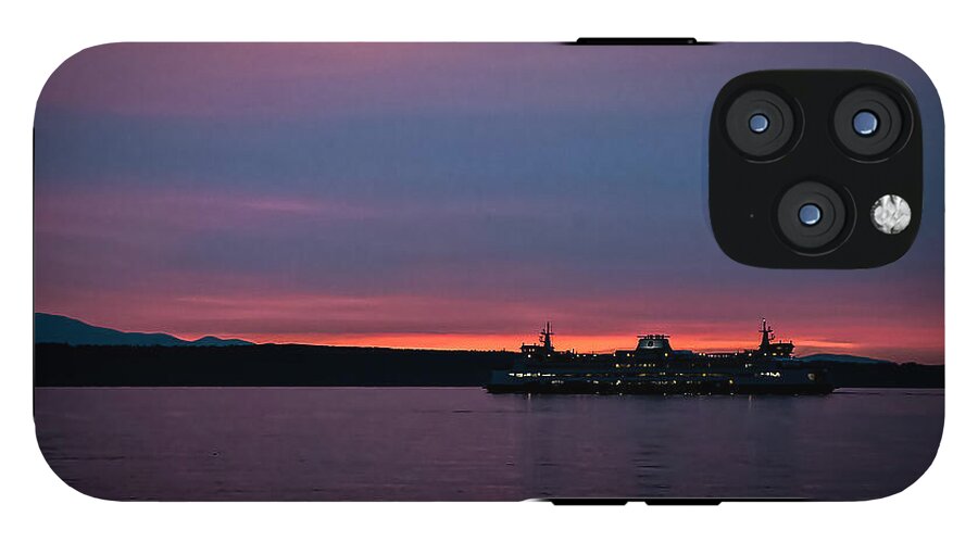 Sunset  with the Ferry  - Phone Case