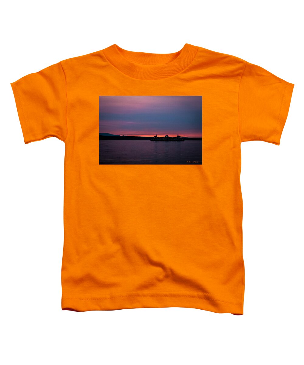 Sunset  with the Ferry  - Toddler T-Shirt