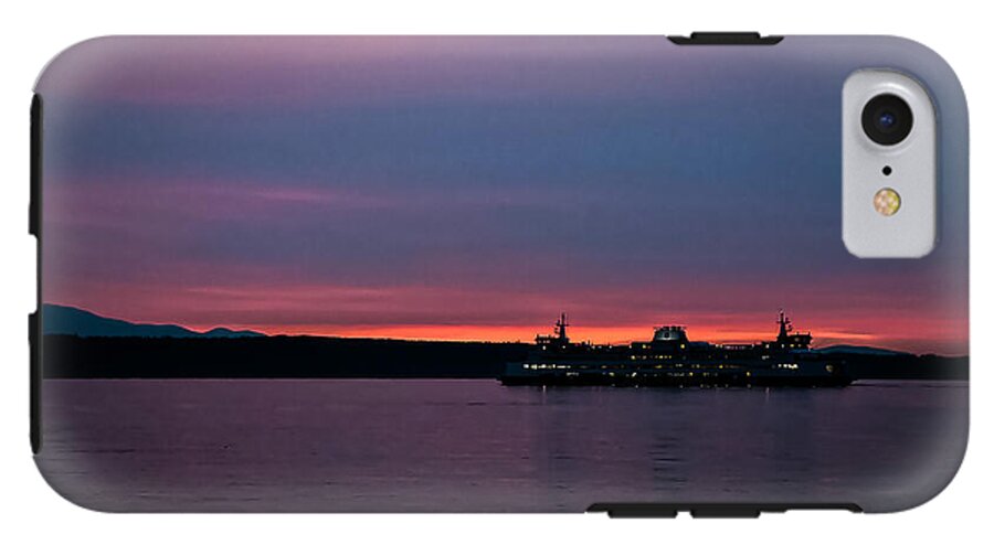 Sunset  with the Ferry  - Phone Case
