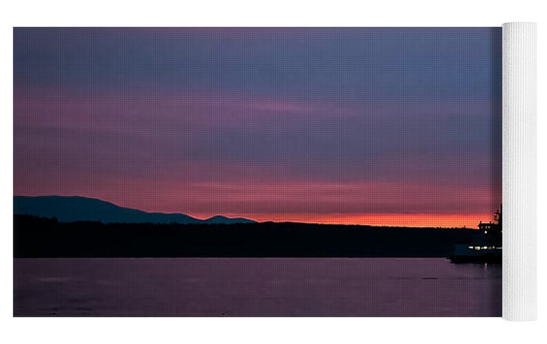Sunset  with the Ferry  - Yoga Mat
