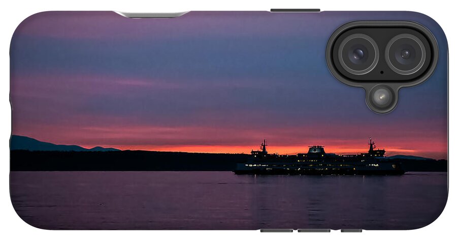 Sunset  with the Ferry  - Phone Case