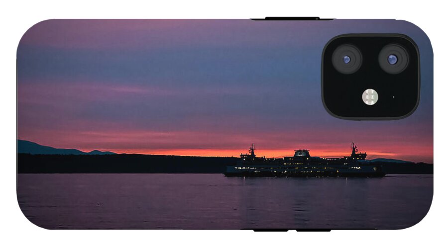 Sunset  with the Ferry  - Phone Case