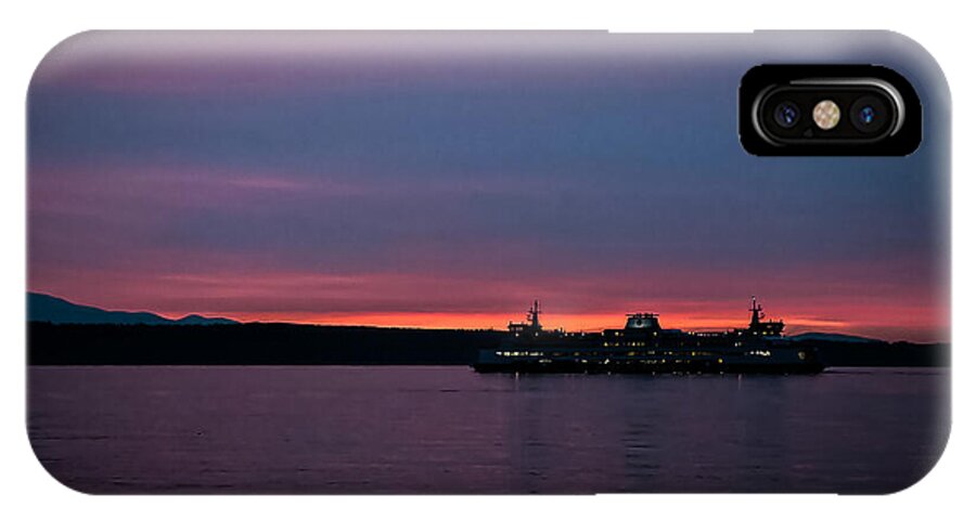 Sunset  with the Ferry  - Phone Case