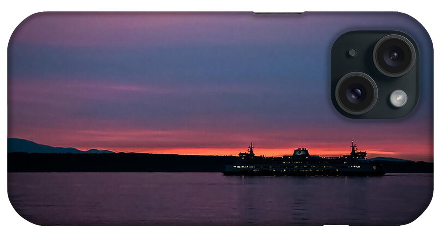 Sunset  with the Ferry  - Phone Case