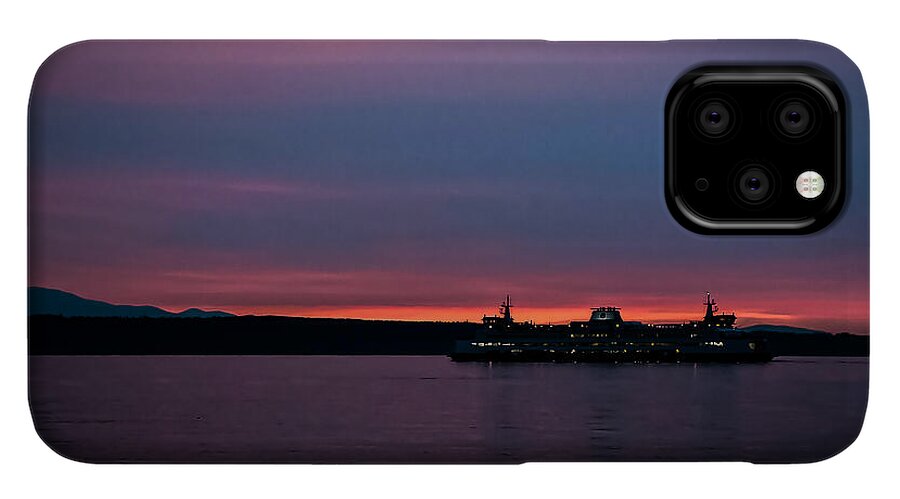 Sunset  with the Ferry  - Phone Case