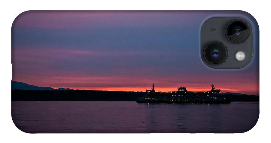 Sunset  with the Ferry  - Phone Case