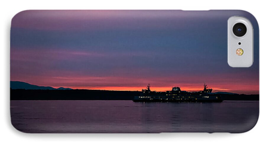 Sunset  with the Ferry  - Phone Case