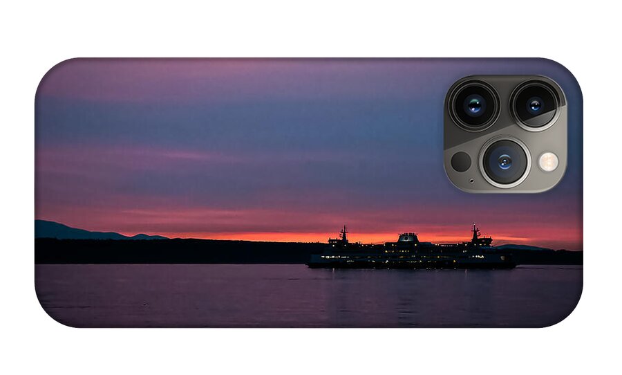 Sunset  with the Ferry  - Phone Case