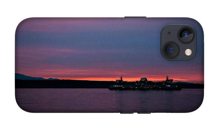 Sunset  with the Ferry  - Phone Case