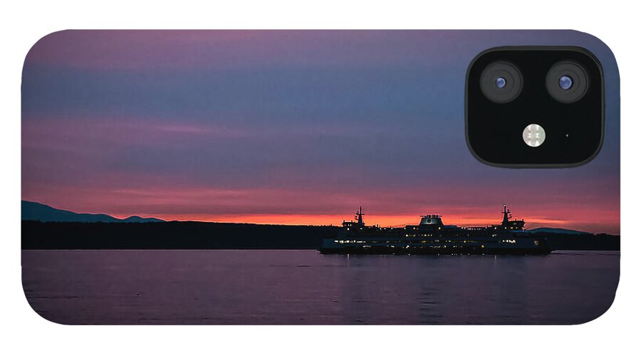 Sunset  with the Ferry  - Phone Case