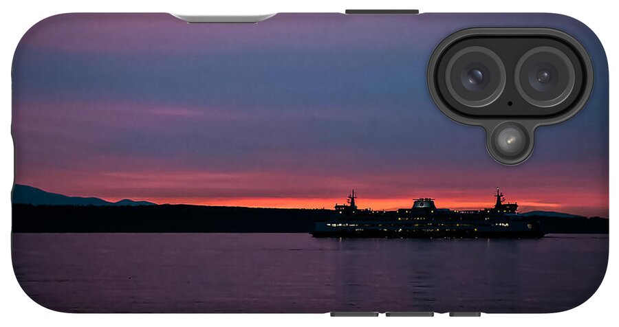 Sunset  with the Ferry  - Phone Case