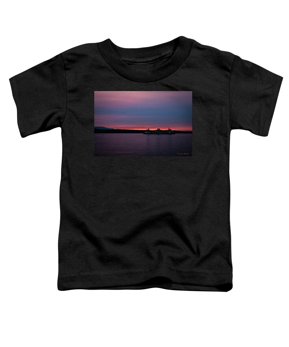 Sunset  with the Ferry  - Toddler T-Shirt