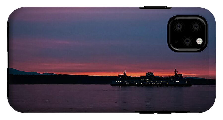 Sunset  with the Ferry  - Phone Case