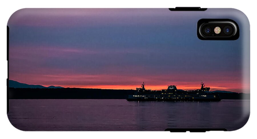 Sunset  with the Ferry  - Phone Case