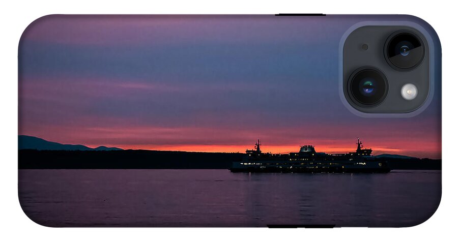 Sunset  with the Ferry  - Phone Case