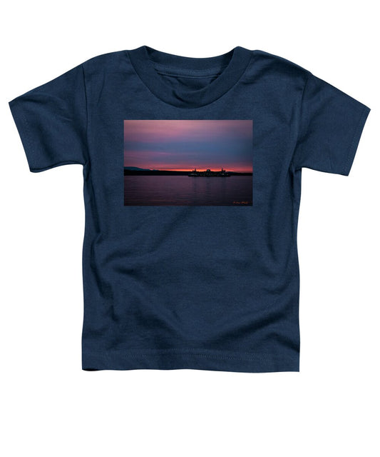 Sunset  with the Ferry  - Toddler T-Shirt