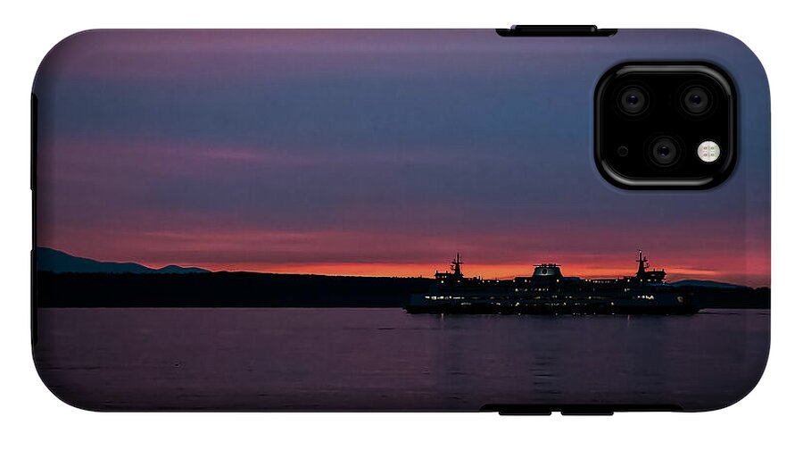 Sunset  with the Ferry  - Phone Case