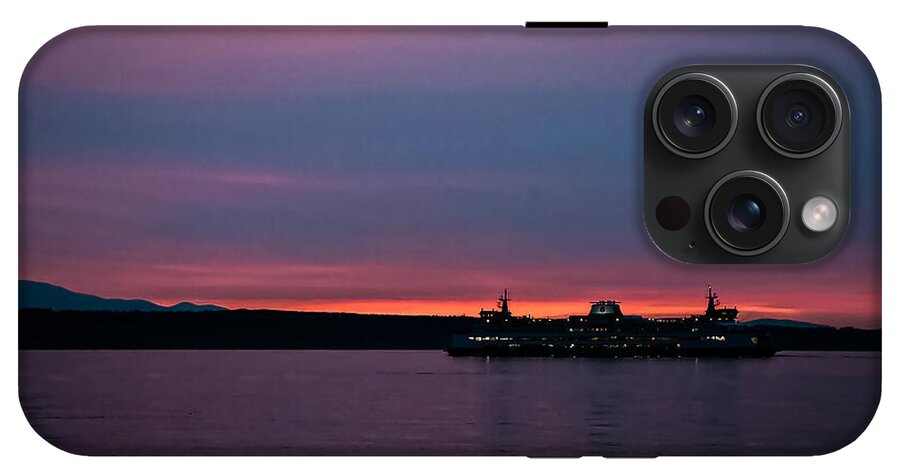 Sunset  with the Ferry  - Phone Case