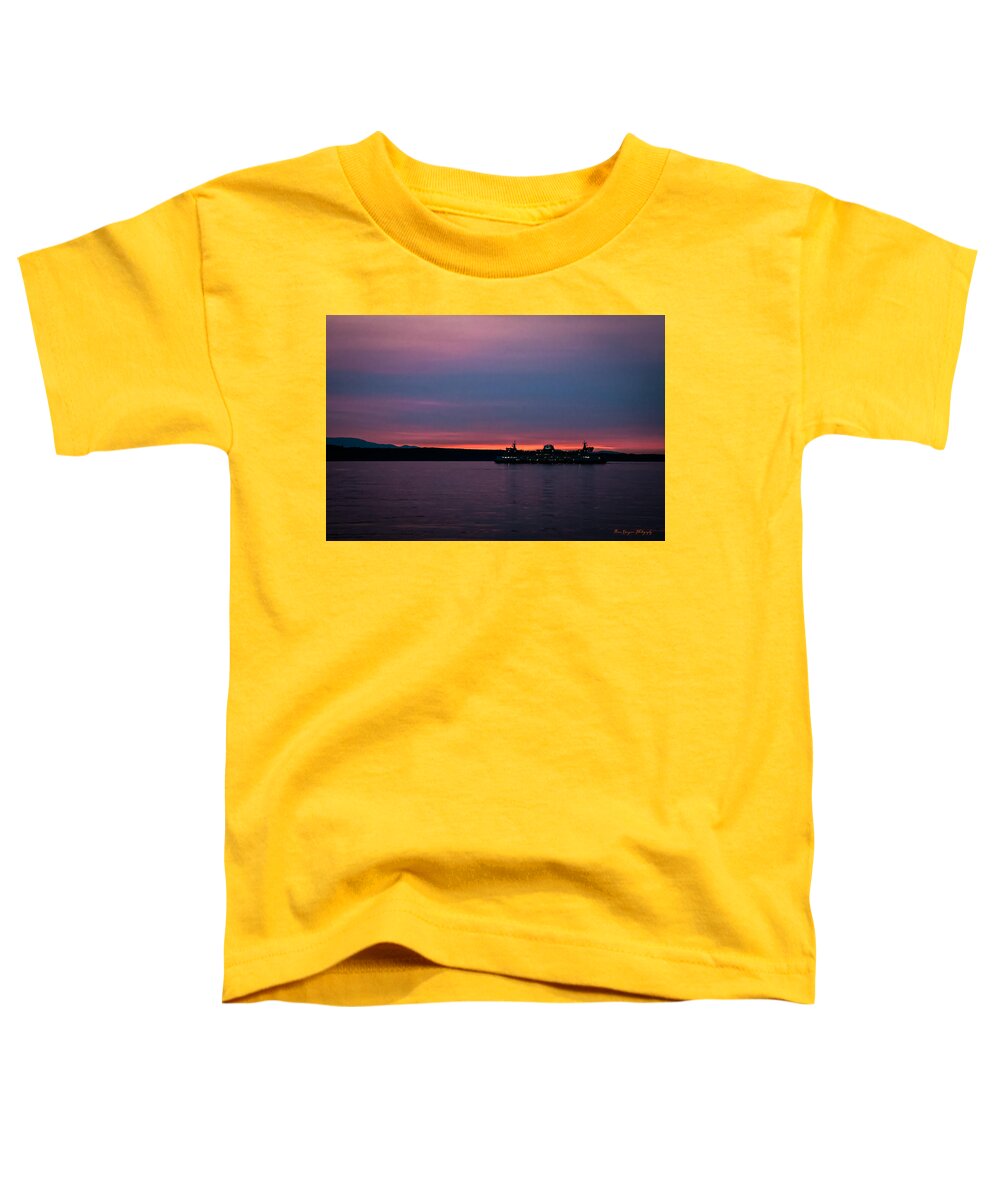 Sunset  with the Ferry  - Toddler T-Shirt