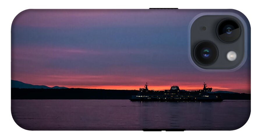Sunset  with the Ferry  - Phone Case