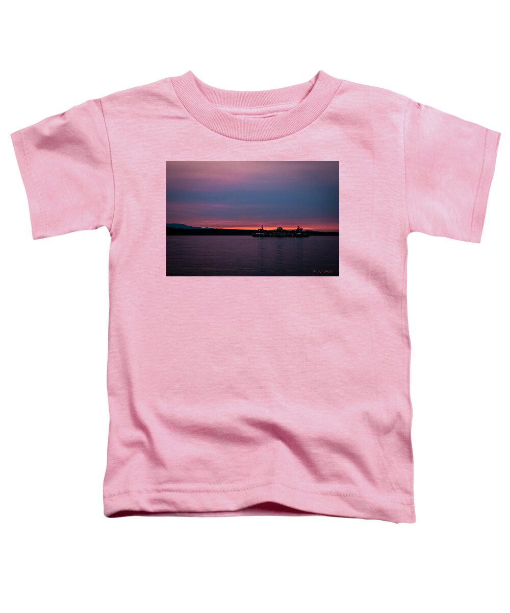 Sunset  with the Ferry  - Toddler T-Shirt