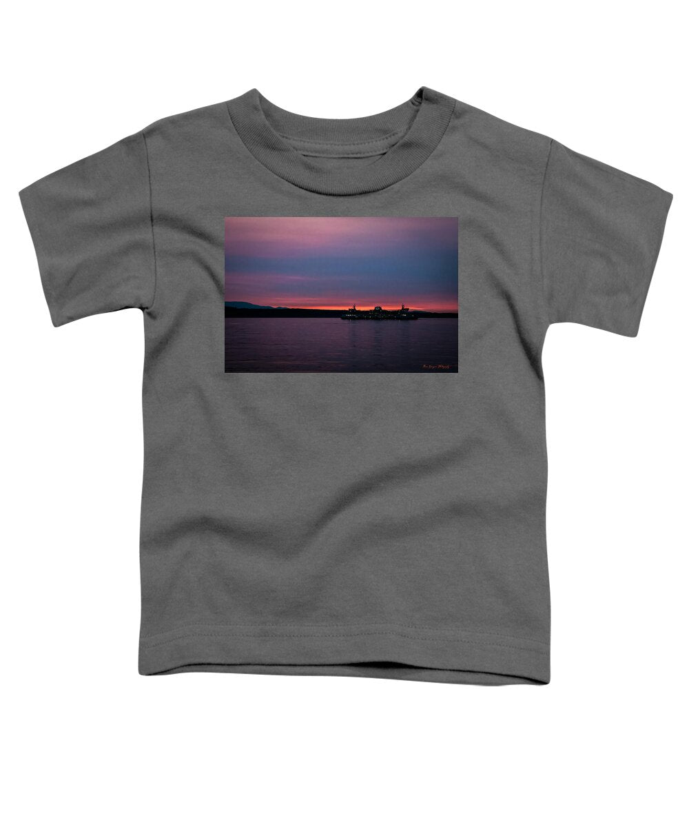 Sunset  with the Ferry  - Toddler T-Shirt