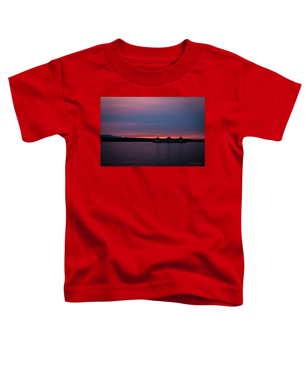 Sunset  with the Ferry  - Toddler T-Shirt