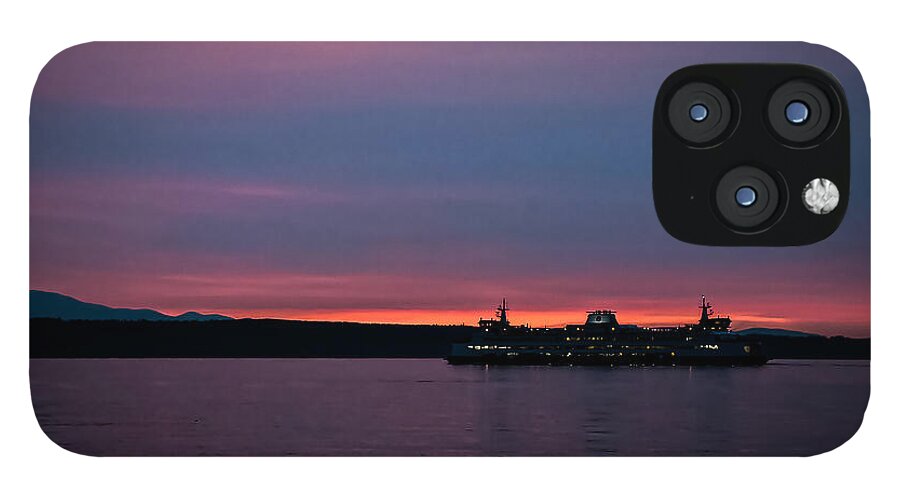Sunset  with the Ferry  - Phone Case