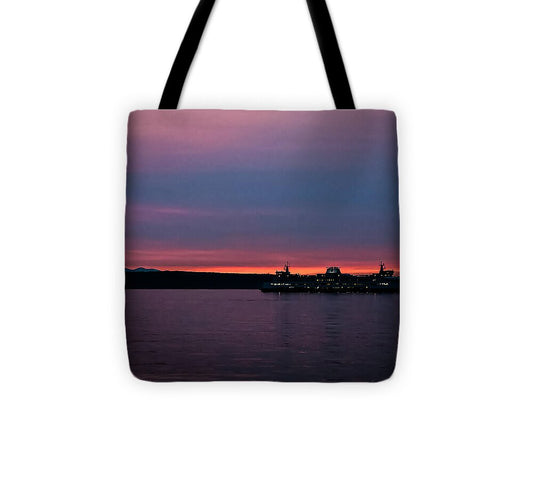 Sunset  with the Ferry  - Tote Bag