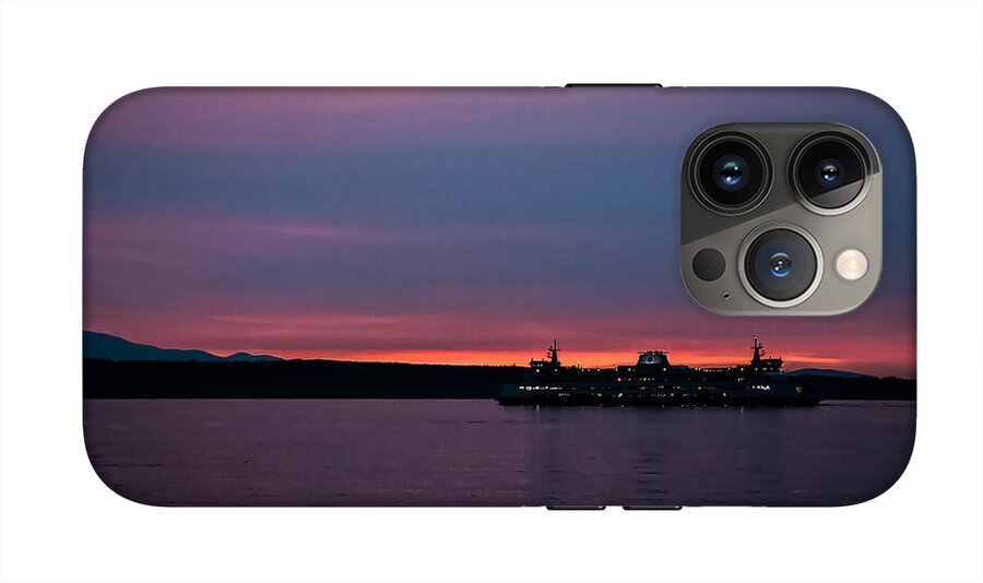 Sunset  with the Ferry  - Phone Case