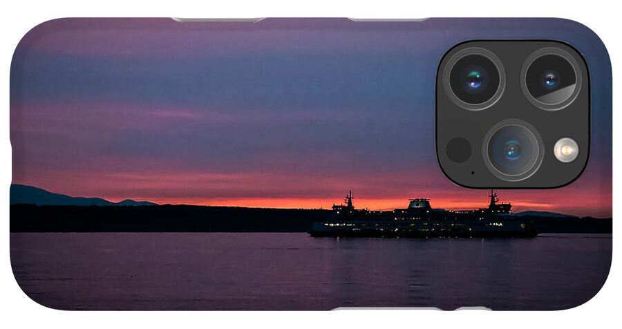 Sunset  with the Ferry  - Phone Case